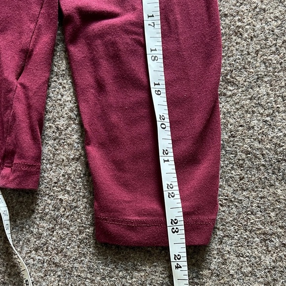 Lands End Maroon Turtleneck Long Sleeve Shirt Top Womens Large Cotton Base Layer - Picture 7 of 11